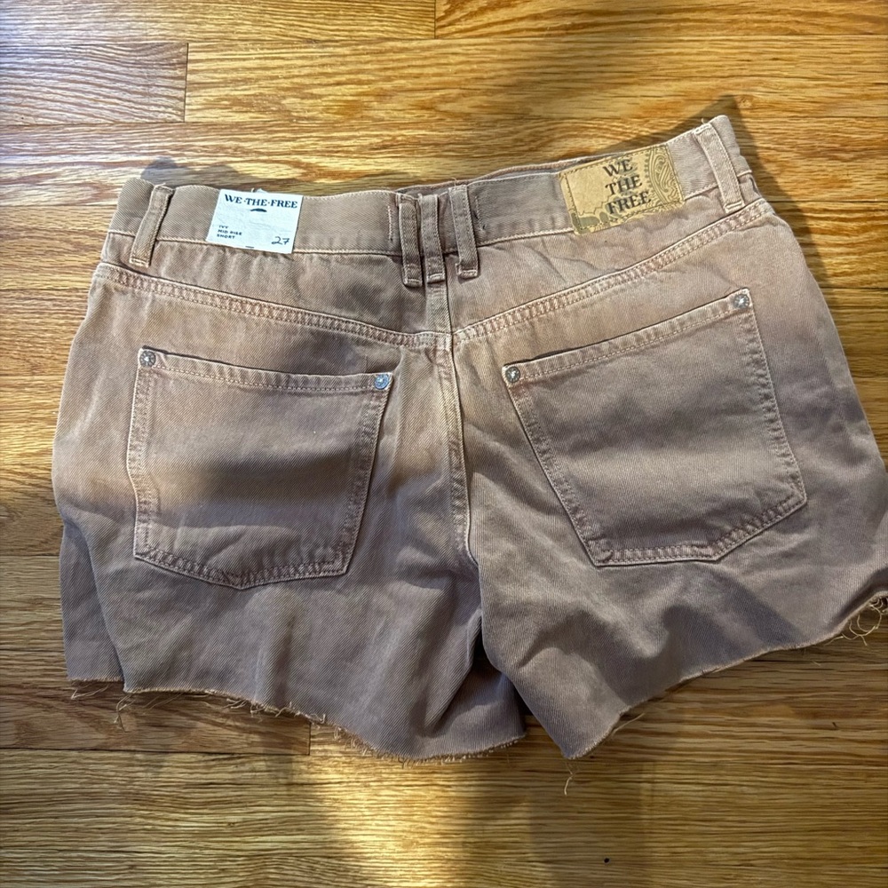 We The Free Women's Brown Jean Shorts